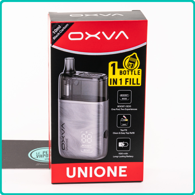 Packaging du Pod Unione Oxva